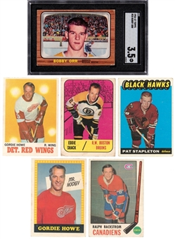 1965-1971 Topps and O-Pee-Chee Hockey Collection (180) – Featuring 1966/67 Topps Bobby Orr Rookie Card